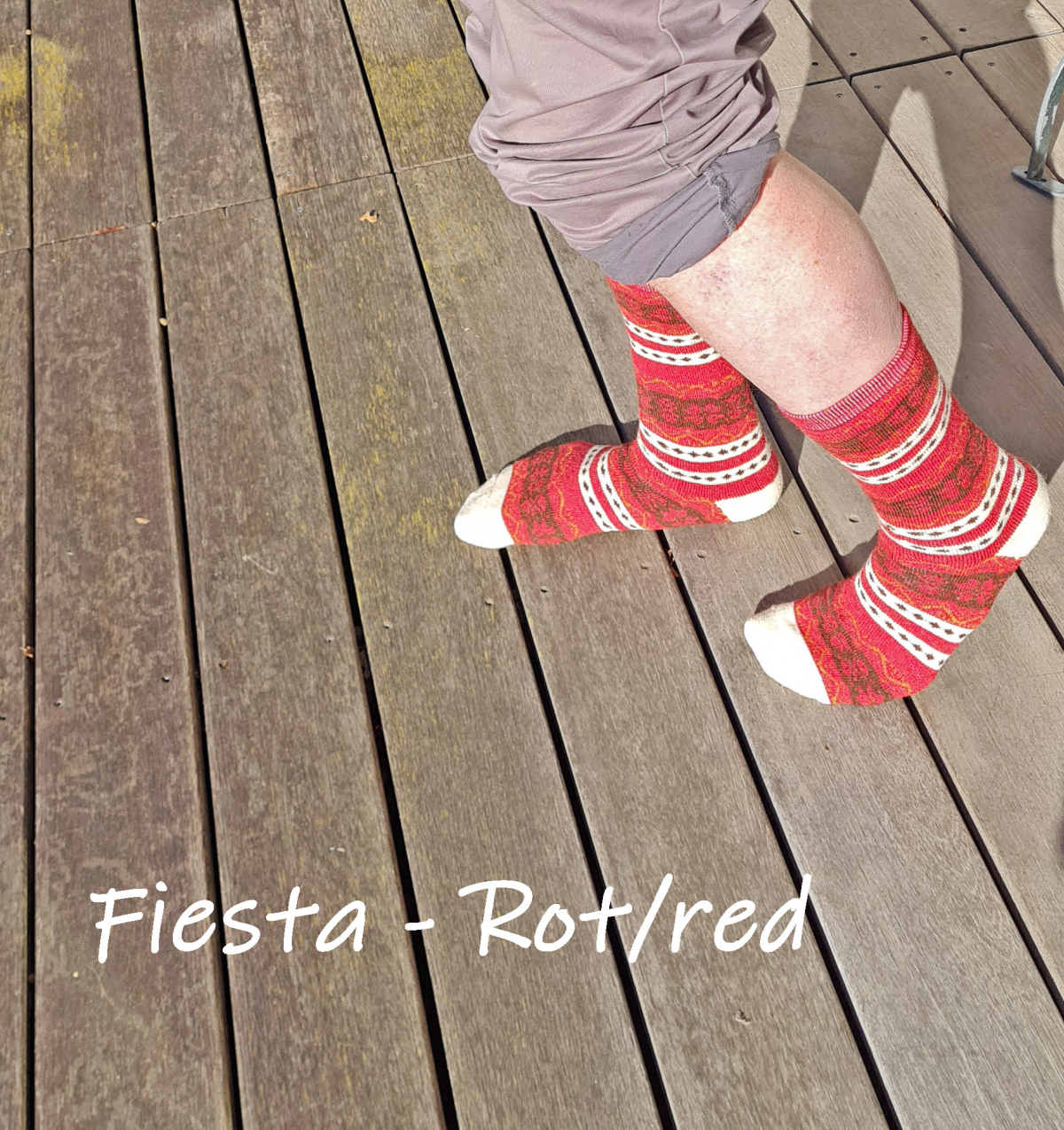 Alpaca Socks - Fiesta - red